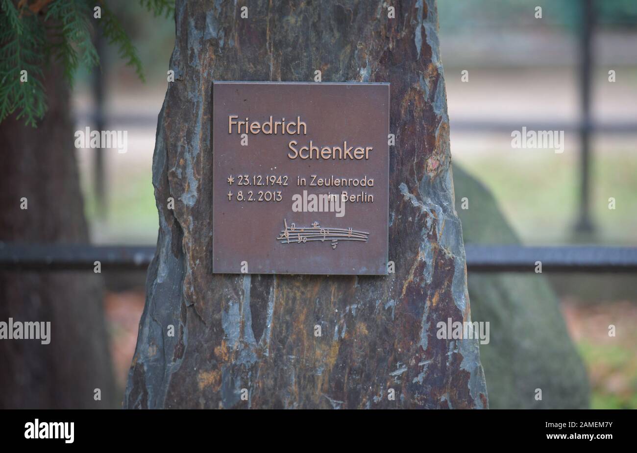 Grab, Friedrich Schenker, Dorotheenstädtischer Friedhof, Chausseestraße, Mitte, Berlin, Deutschland Stockfoto