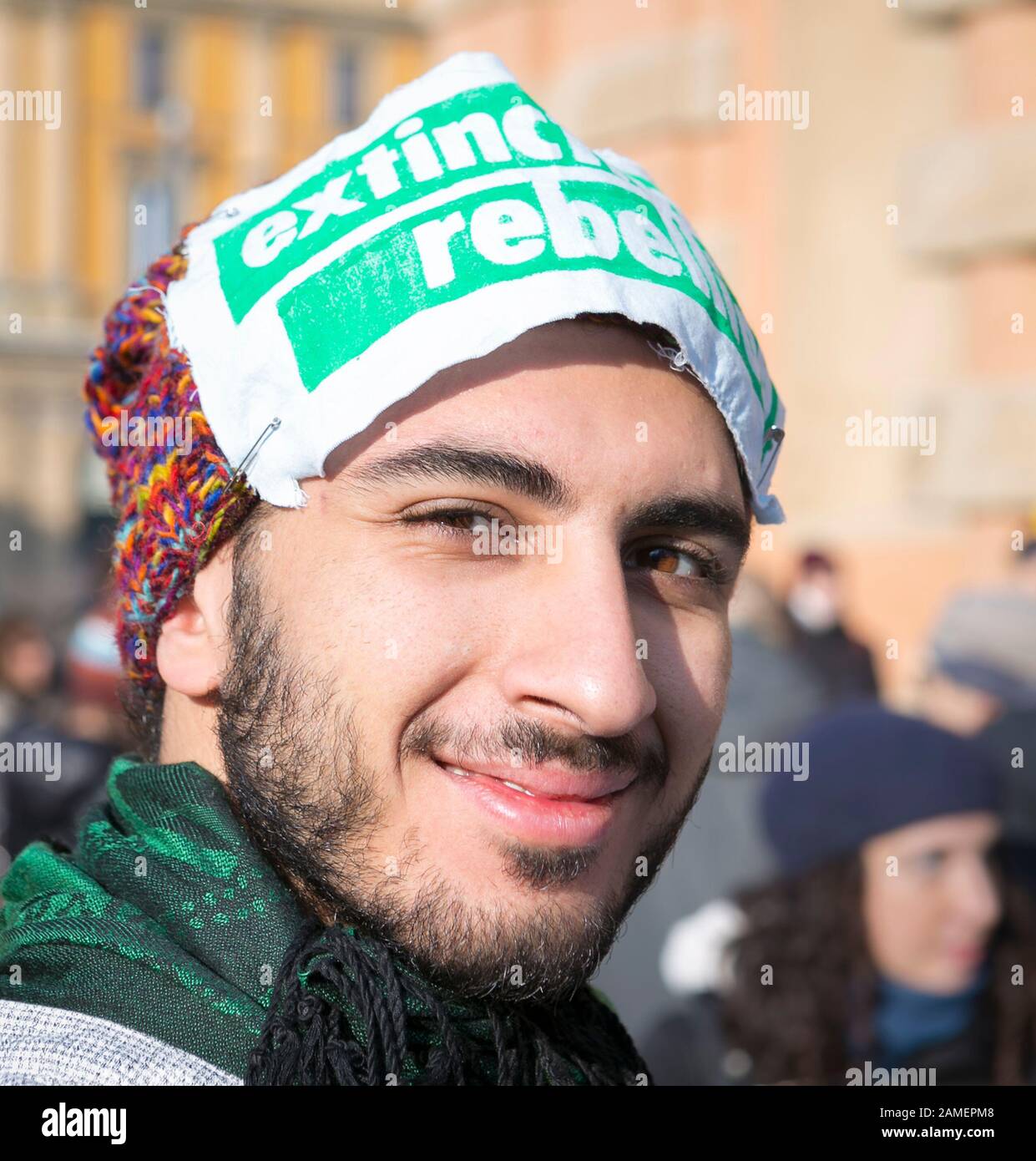 Demonstrator der Aufstandsbewegung, Italien Stockfoto