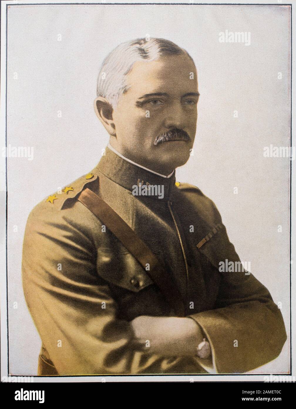 General of the Armees John Joseph 'Black Jack' Pershing (1860 - 1948) war ein leitender Offizier der United States Army. Sein berühmtester Posten war, als er diente Stockfoto