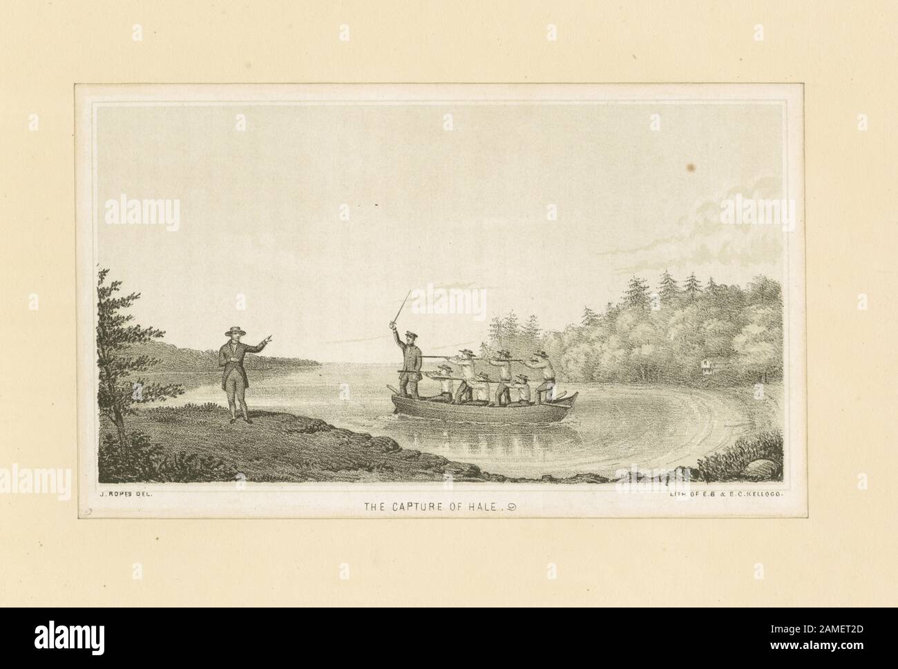 Die Aufnahme von Hale Umfasst fotomechanische Reproduktionen. Titel aus dem Kalender der Emmet Collection. EM10936 Erklärung der Verantwortung: E.B. & E.C. Kellogg; Die Einnahme von Hale Stockfoto