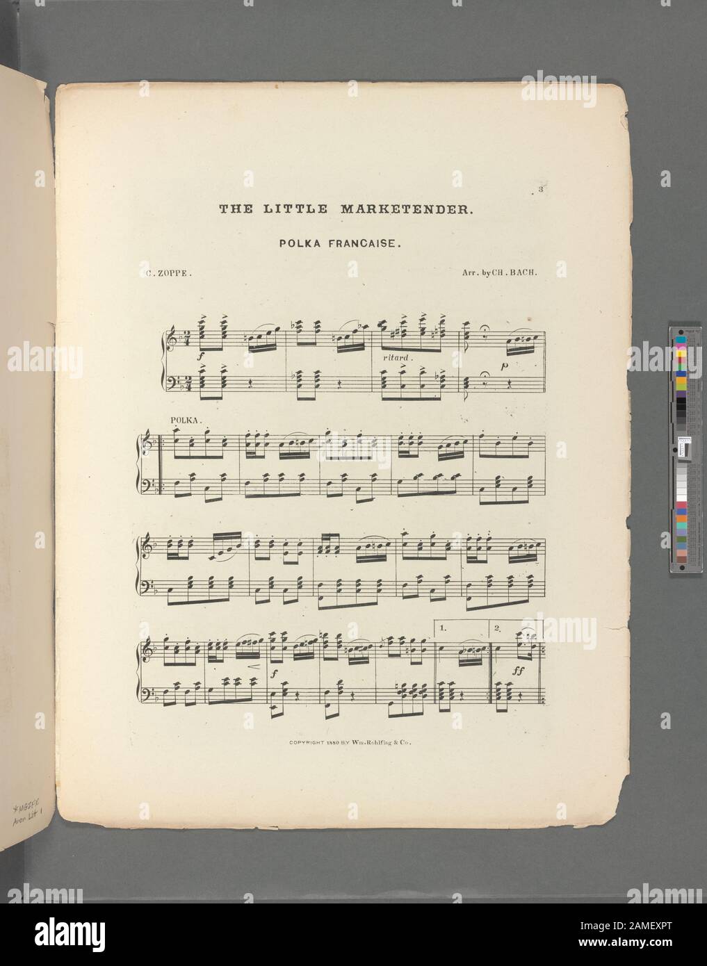 Die kleine Marktpolika "Diese Datei hat keine Beschreibung und kann andere Informationen fehlen. Bitte geben Sie eine aussagekräftige Beschreibung dieser Datei an.; Die kleine Marktender Polka Stockfoto