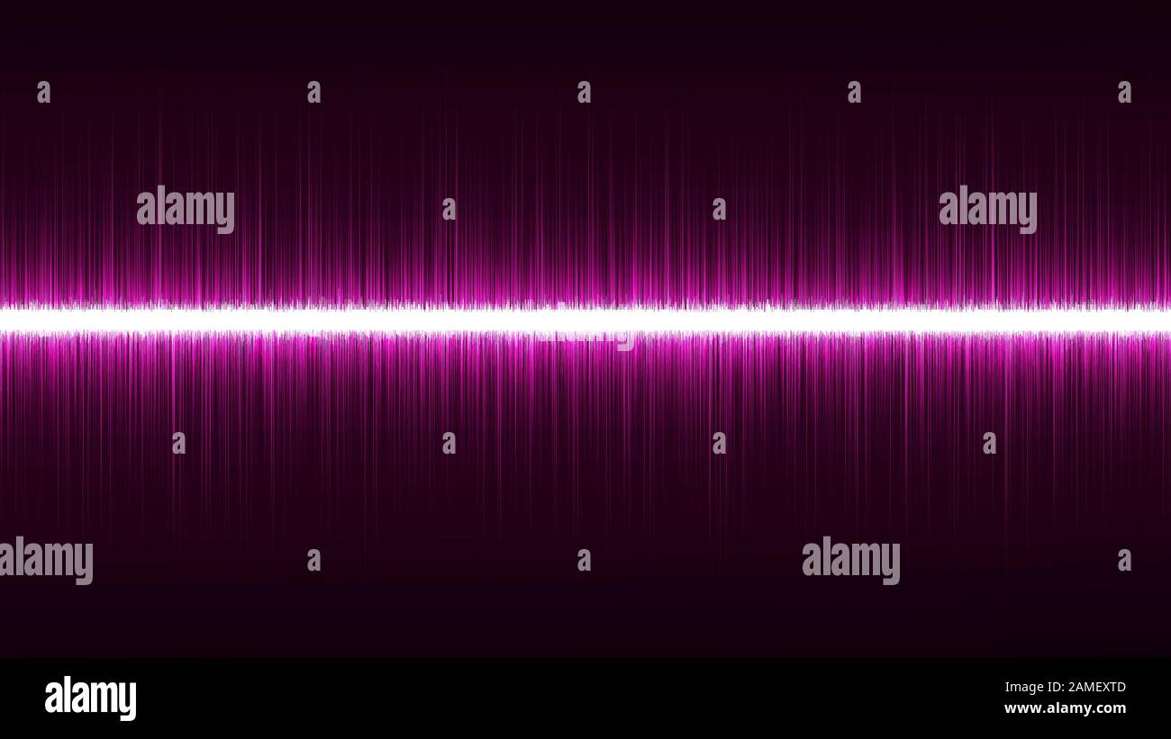 Abstrakter Sound Wave Equalizer. Hintergrund der Energielinie Stockfoto