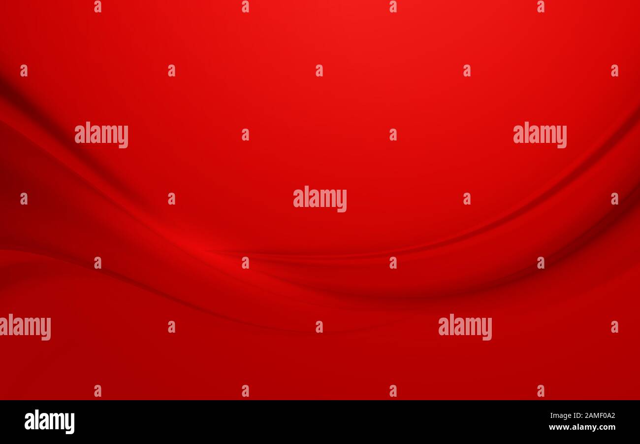 Roter seidener Satin-Hintergrund glatter Texturhintergrund Stock Vektor