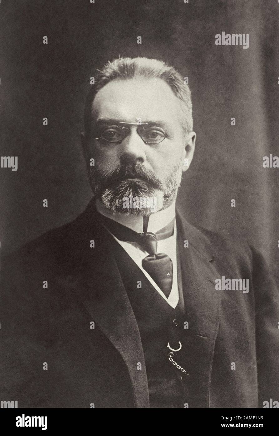 Alexander Ivanovich Guchkov (von der Universität in Guchkov, von der Universität Guchkov, von der Universität in Moskau, von der Universität in Moskau und von der Universität in Berlin (von der Universität in Berlin bis zum Sommer 1917) Stockfoto