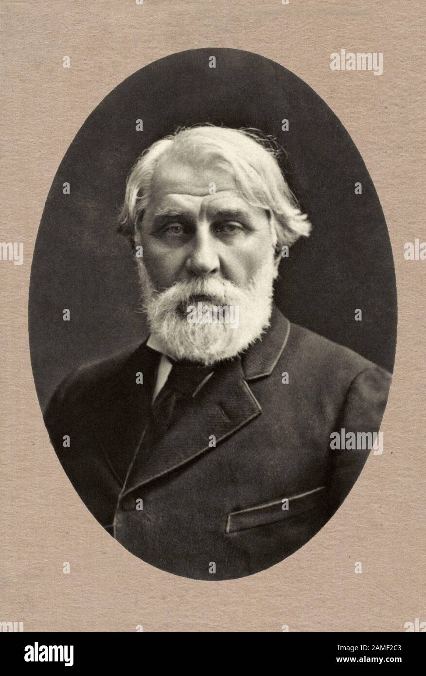 Iwan Sergejewitsch Turgenjew (1818 - 1883) war ein russischer Schriftsteller, kurze Geschichte der Schriftsteller, Dichter, Dramatiker, Übersetzer und popularizer der russischen Literatur Stockfoto