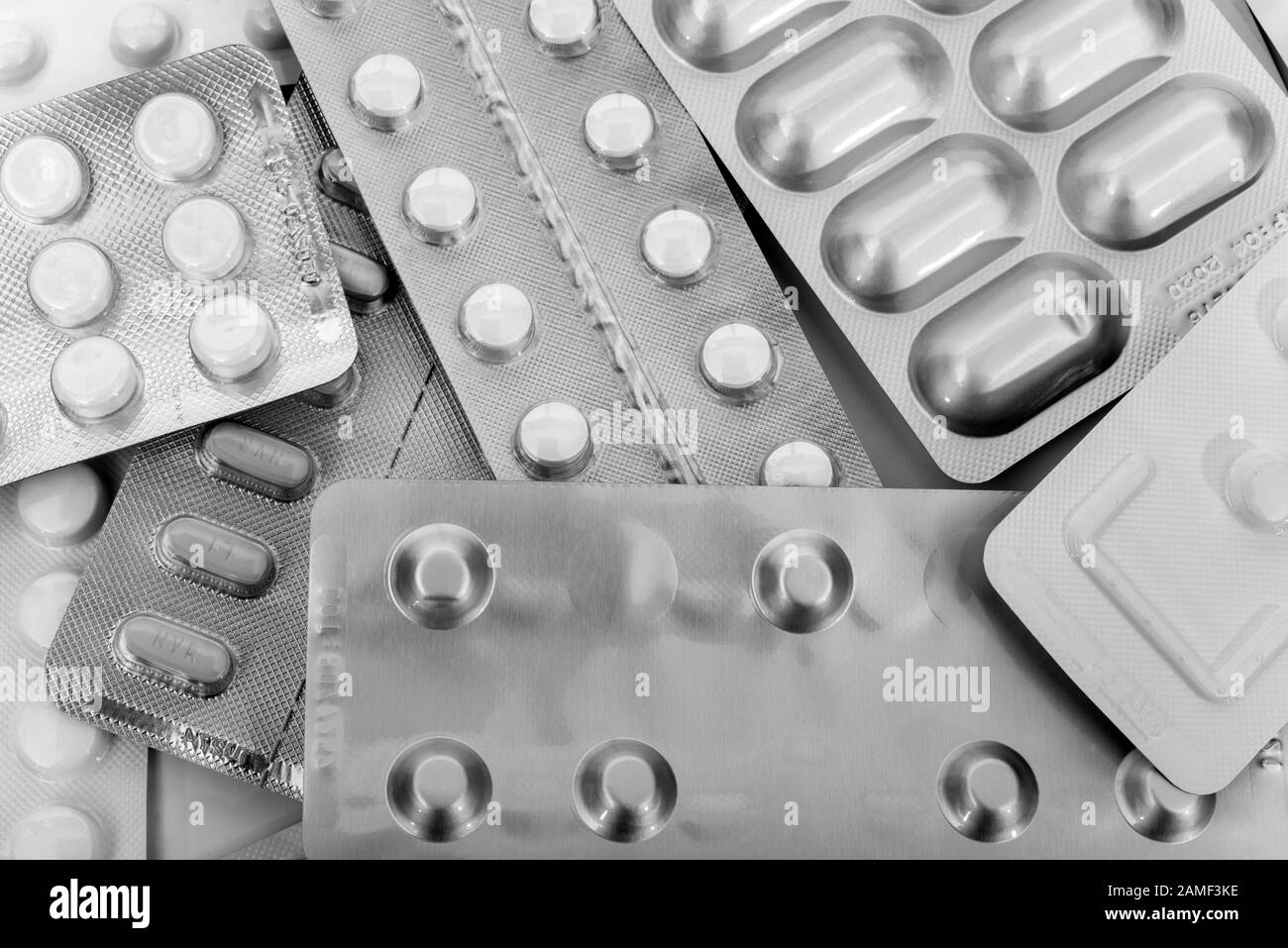 Verschreibungspflichtige Medikamente Stockfoto