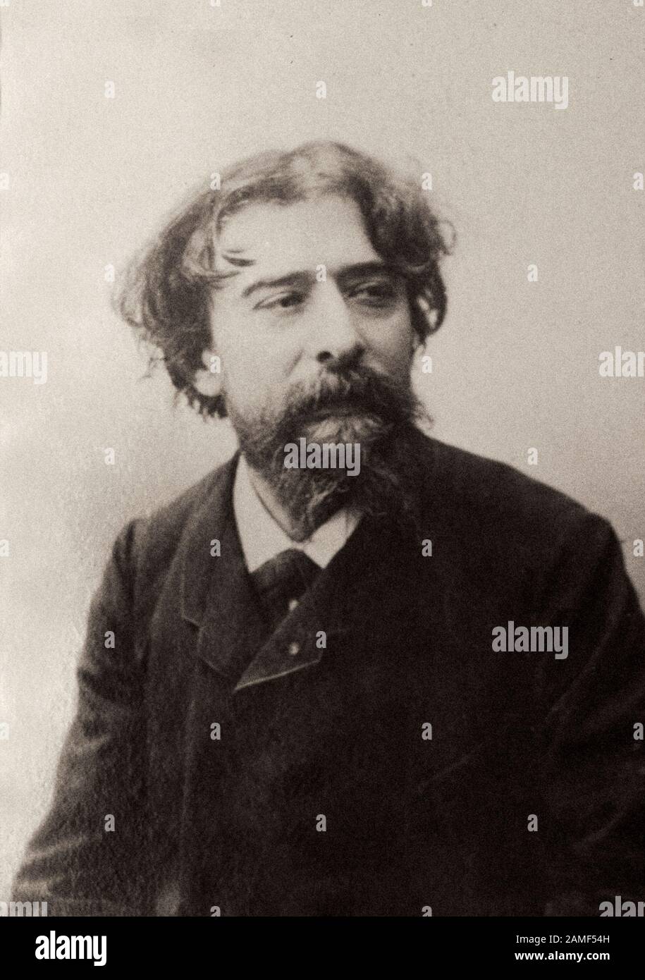 Alphonse Daudet (1840-1897) war ein französischer Romanautor und Dramatiker, Autor von lebhaften Geschichten aus dem Leben der Provence, Schöpfer des literarischen c Stockfoto
