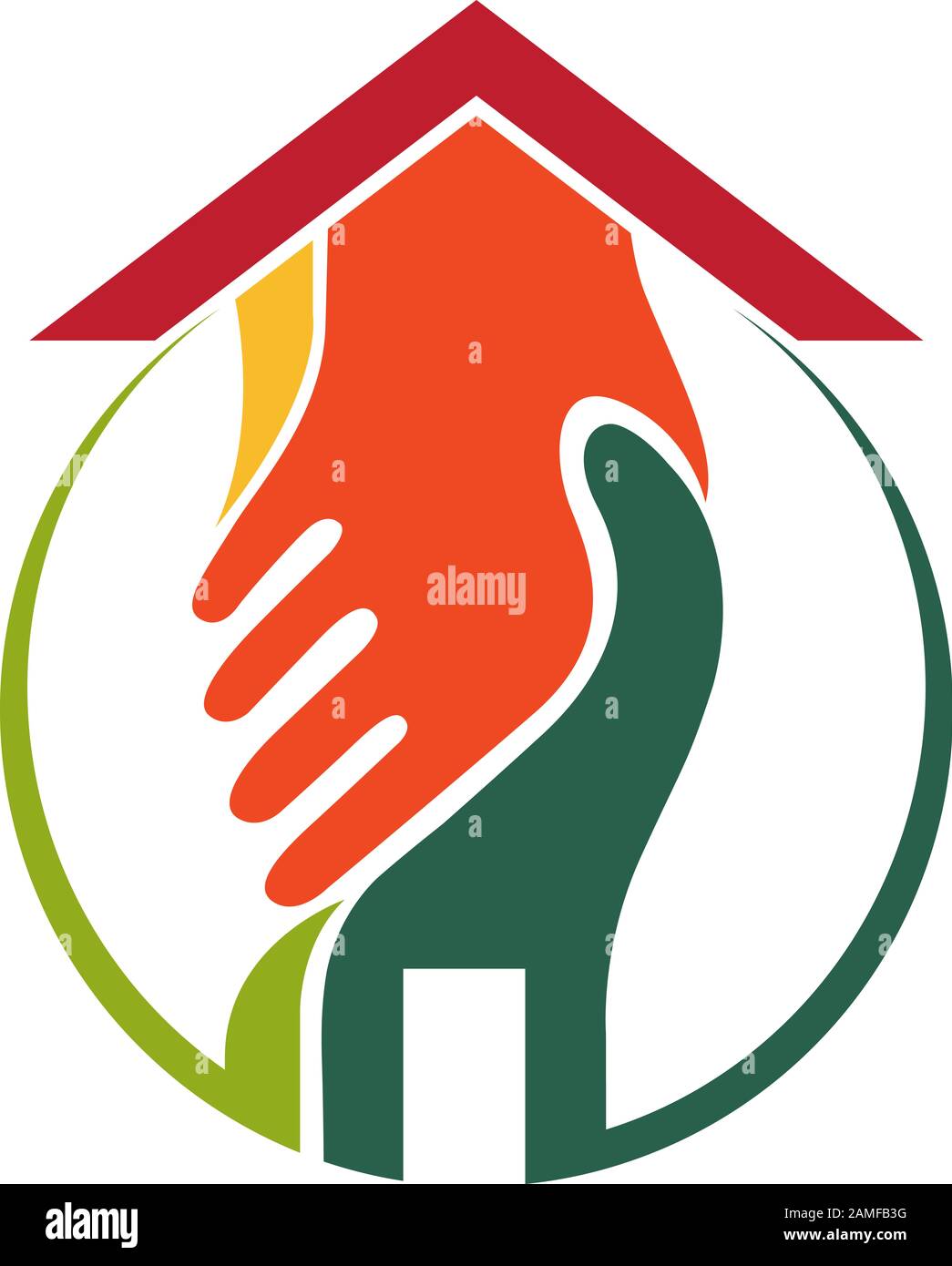 Logo für Home Agreement Stockfoto