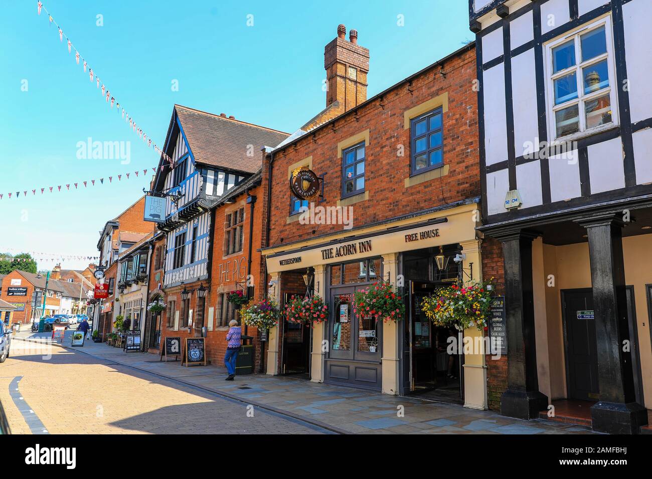 The Acorn Inn Pub, or Public House, a Wetherspoon Pub, Tamworth St., Lichfield, Staffordshire, England, Großbritannien Stockfoto