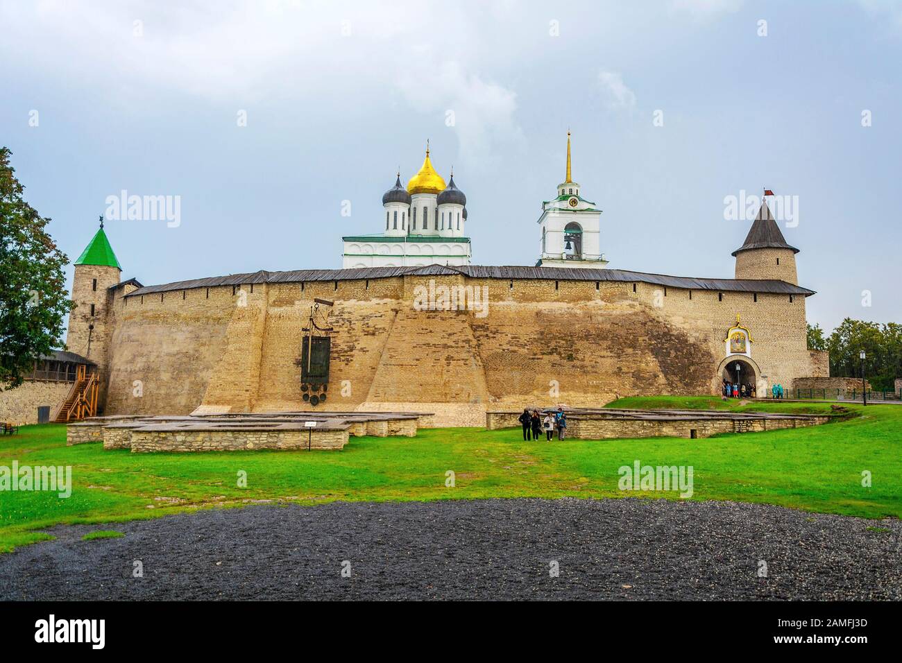 Pskov, "Percy" - Vorderseite aus Chrom im Regen Stockfoto