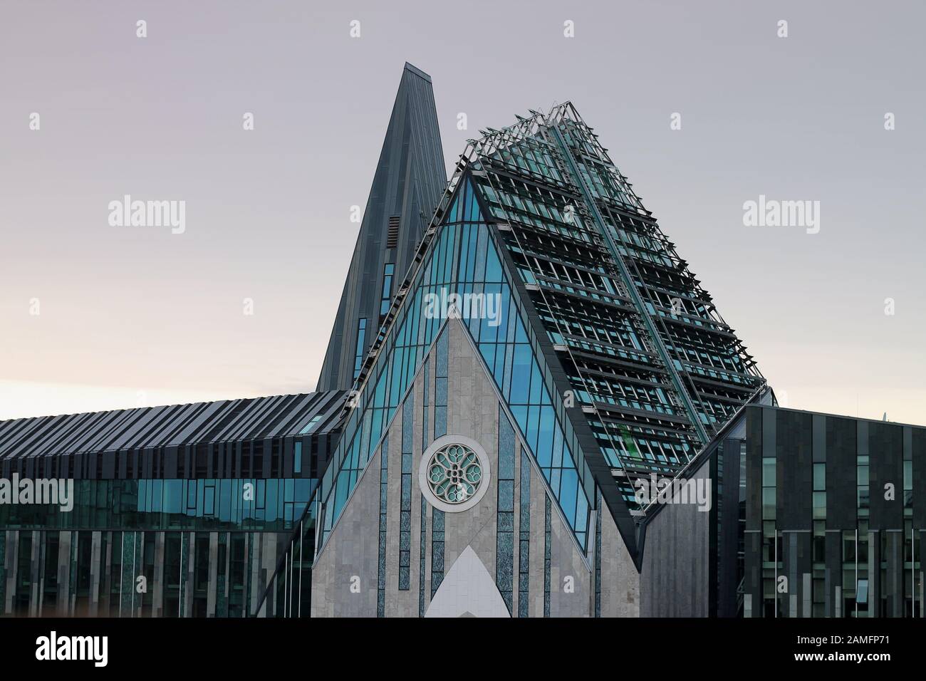 Hauptgebäude der Universität Leipzig, das Augusteum am Augustusplatz. Deutschland. Stockfoto