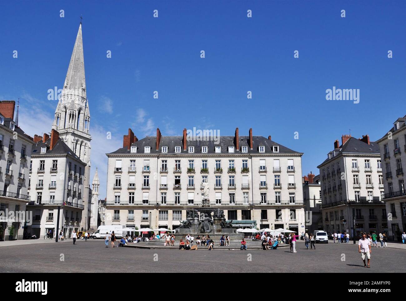 Place Royale in Nantes, Frankreich Stockfoto