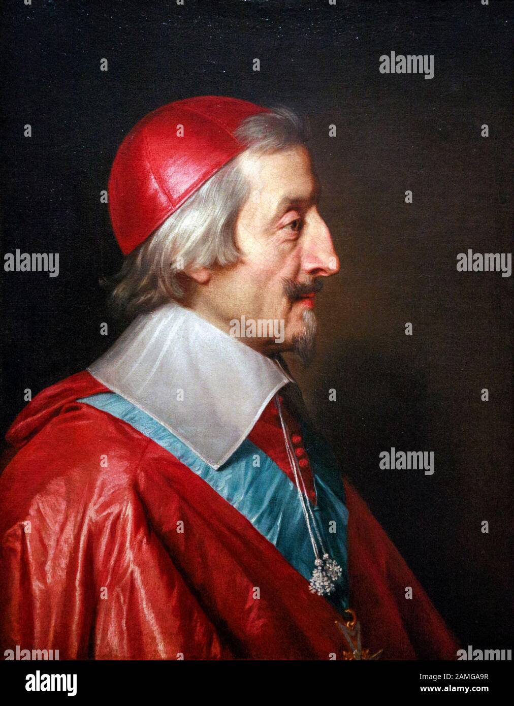 Kardinal de Richelieu, Porträtgemälde von Philippe de Champaigne, 1642 Stockfoto
