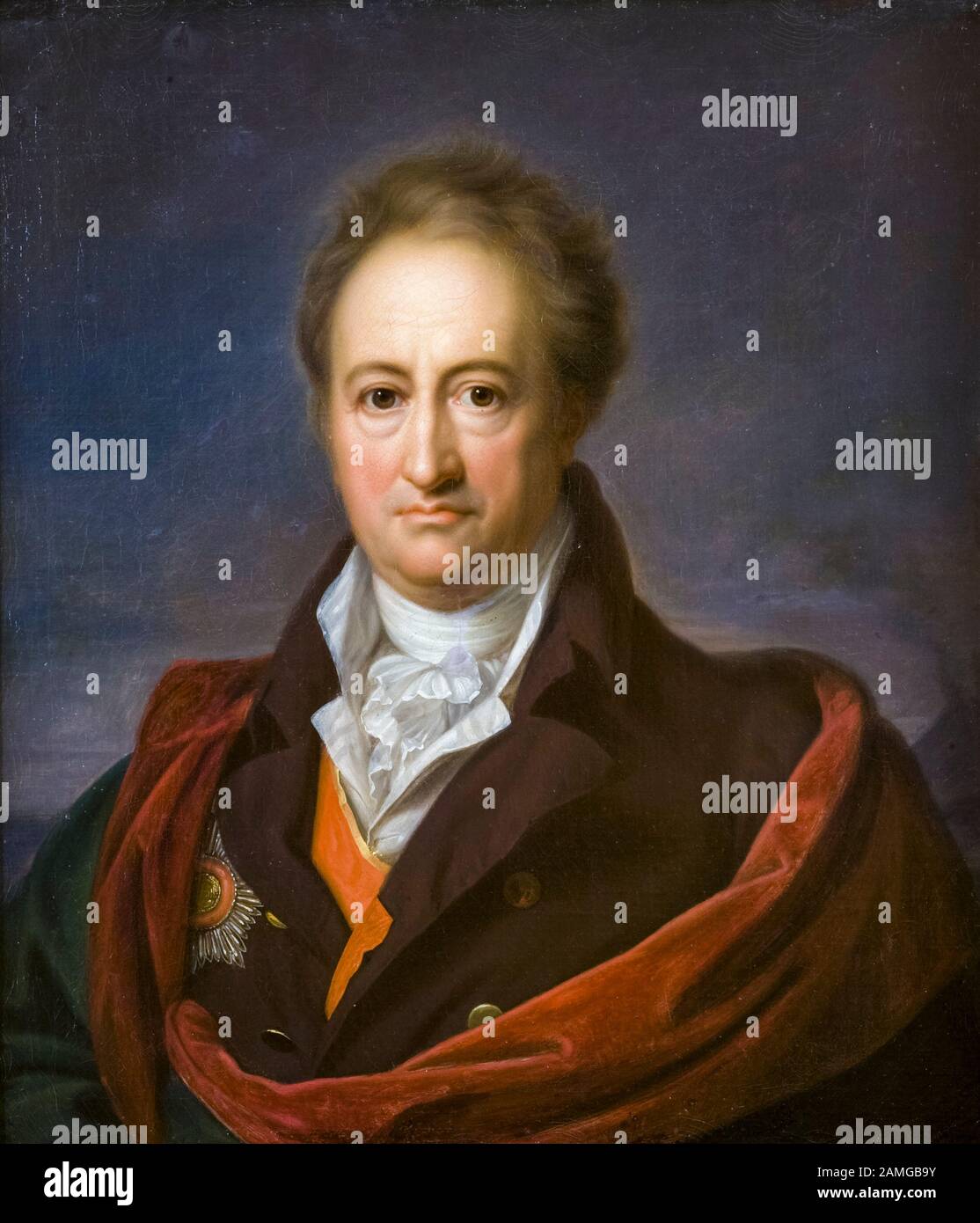 Johann Wolfgang von Goethe-Institut (1749-1832), Porträtgemälde von Gerhard von Kügelgen, 1808-1809 Stockfoto