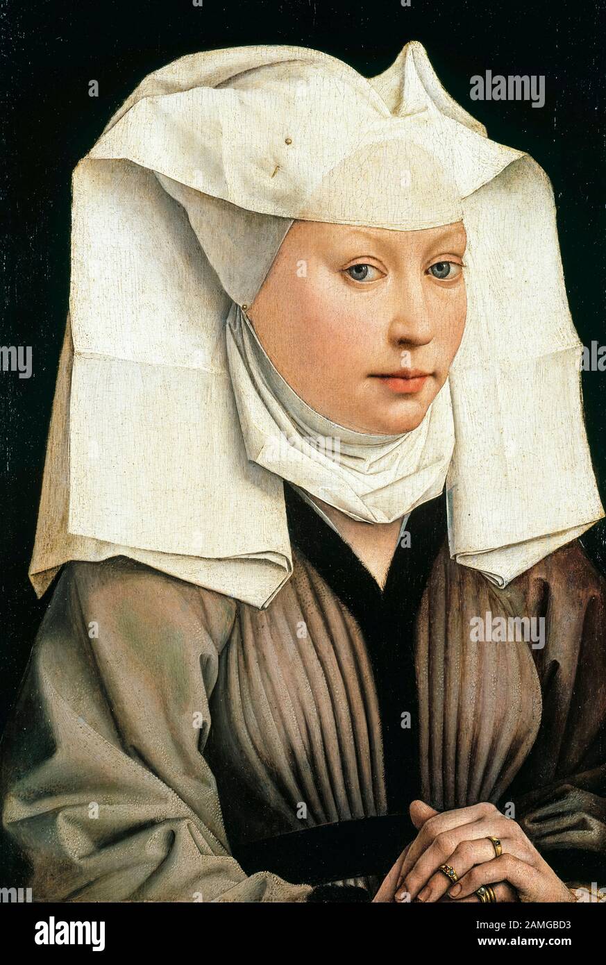 Rogier van der Weyden, Porträt einer Frau, Gemälde, ca. 1440 Stockfoto