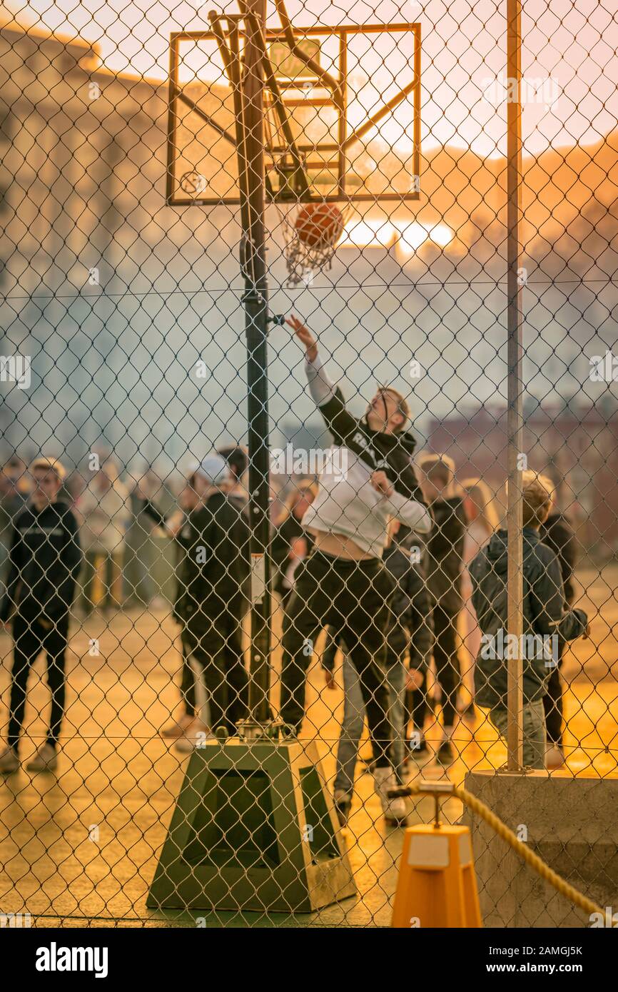 Basketball, Kulturtag, (Menningarkott) Reykjavik, Island Stockfoto