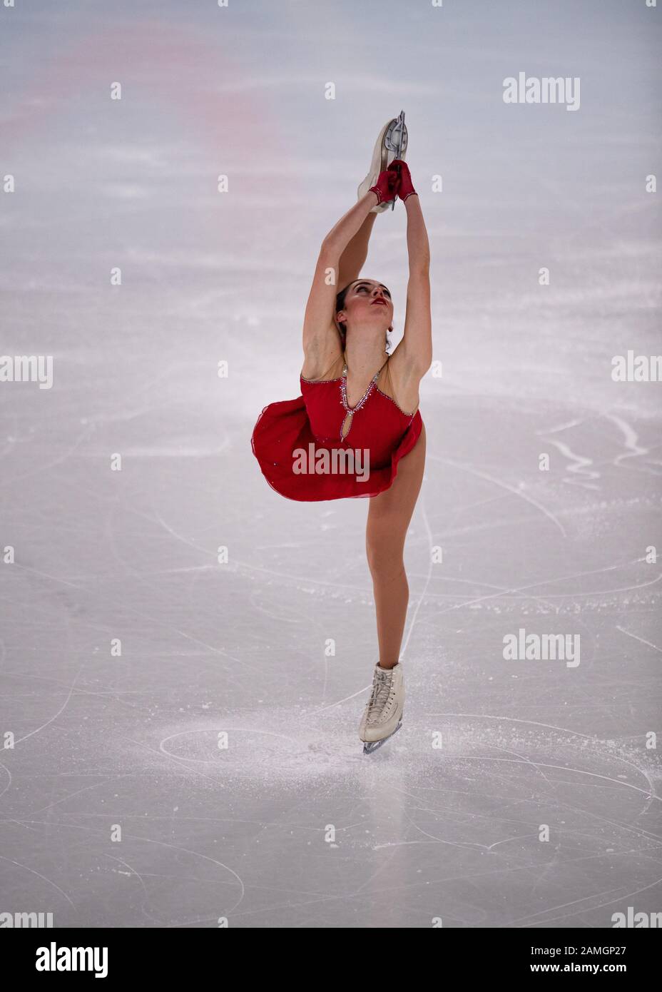 Lausanne, Schweiz. 13. Januar 2020 TORNAGHI Alessia (ITA) tritt in Figure Skating Women Free Dance während der Jugend-Olympischen Spiele in Lausanne 2020 in der Vaudoise Arena am Montag, 13. Januar 2020 an. Lausanne, Schweiz. Credit: Taka G Wu/Alamy Live News Stockfoto