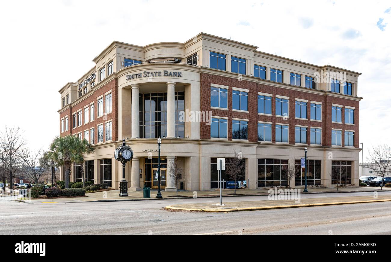 Columbia, SC, USA-7. JANUAR 2010: Büroreitung der South State Bank mit Sitz in South Carolina und einer Tochtergesellschaft der South State Corporation. Stockfoto