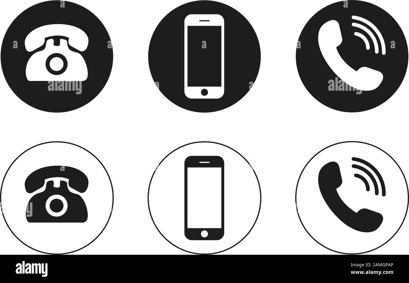 Vektor des Telefonsymbols. Anrufsymbol-Vektor. Handy-Smartphone-Gerät  Gadget. Telefon-Symbol Stock-Vektorgrafik - Alamy