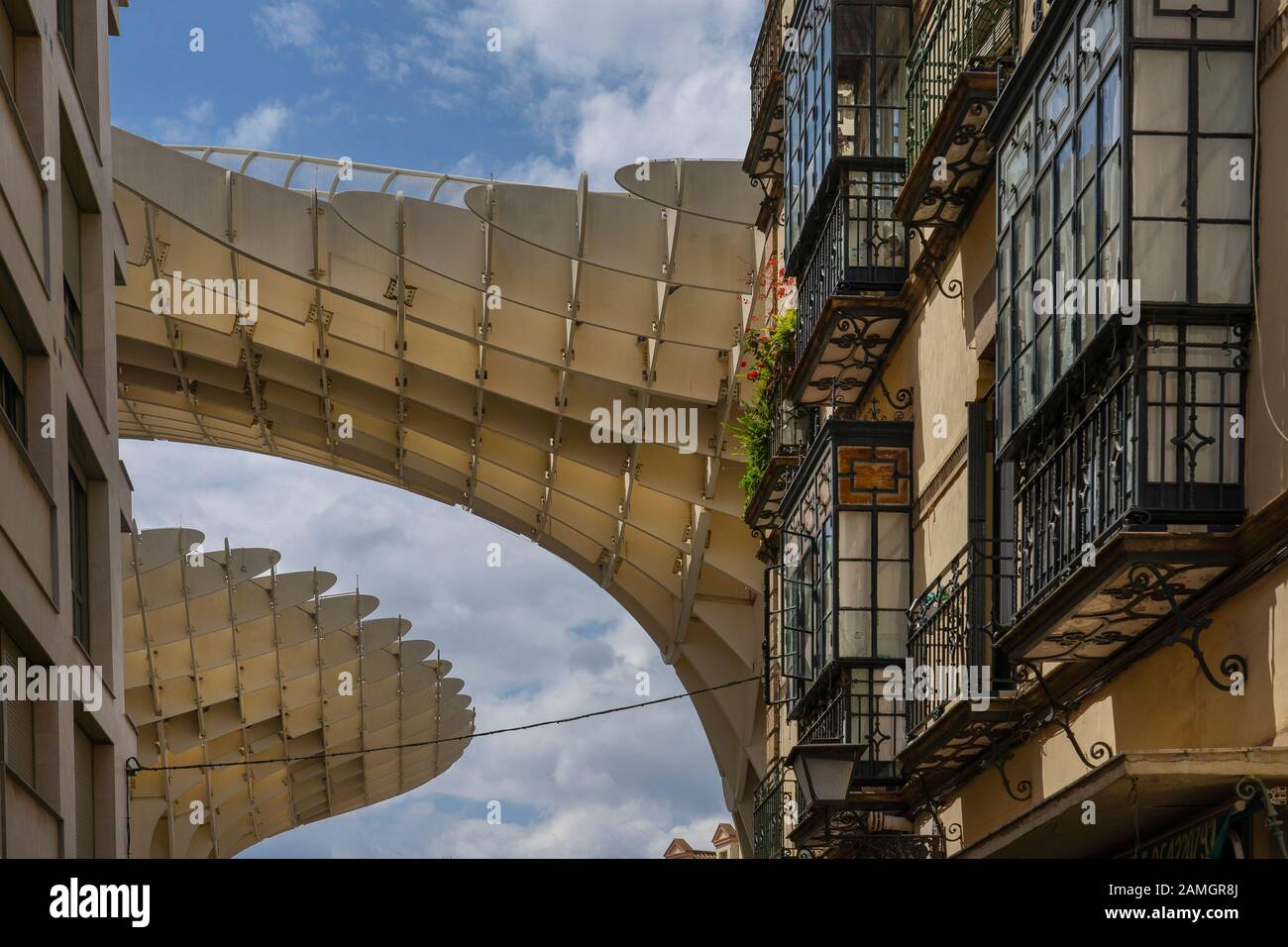 Metropol Parasol in Menschwerdung Square, Sevilla, Andalusien, Spanien Stockfoto