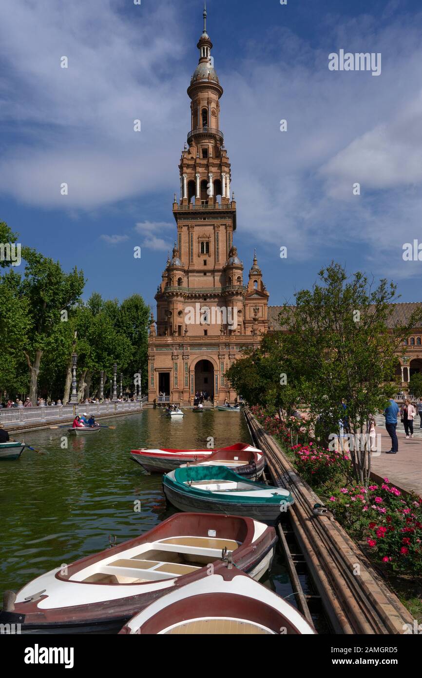 Plaza de espana, Sevilla, Andalusien, spanien, Europa Stockfoto