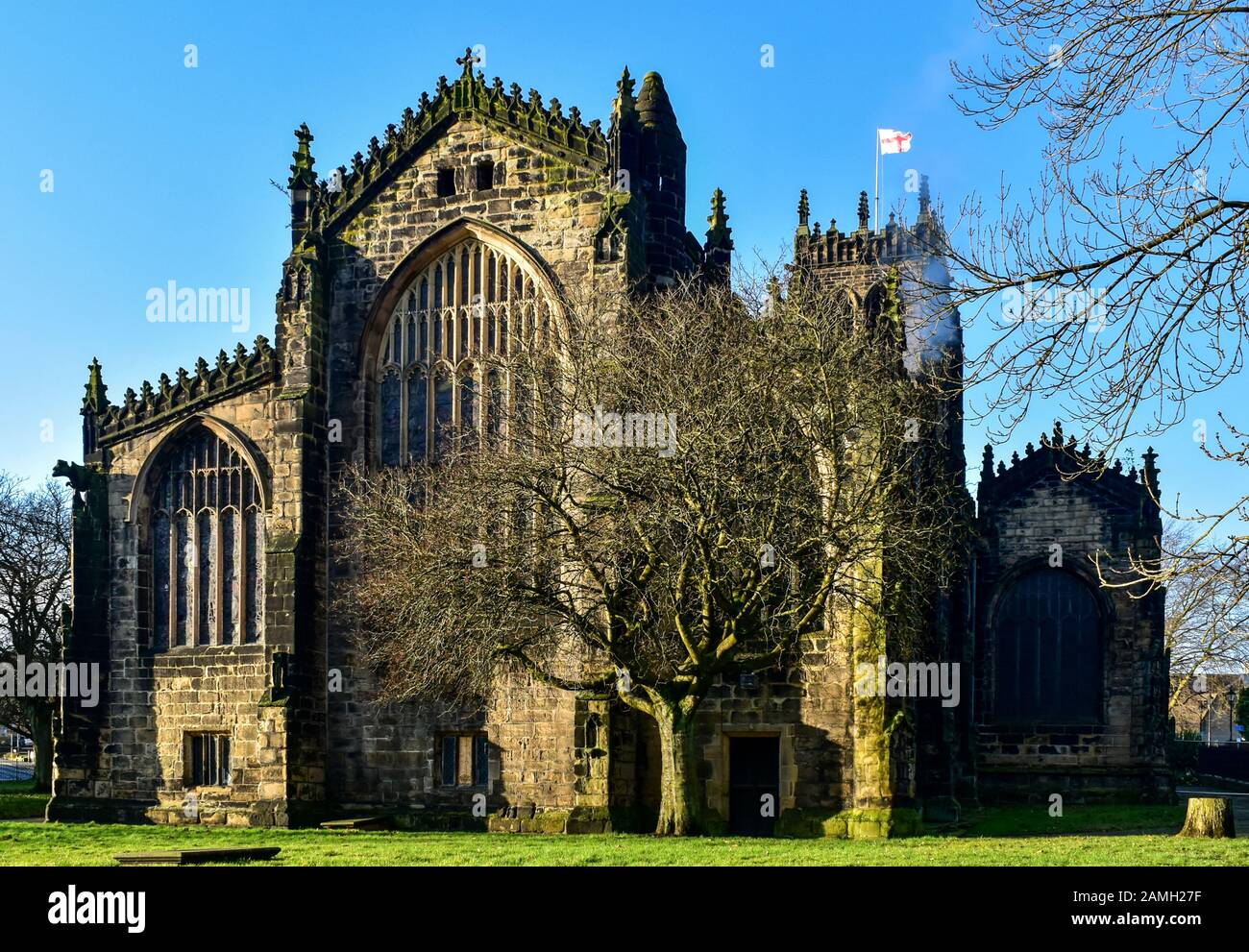 Halifax Minster East Window Exterior Stockfoto