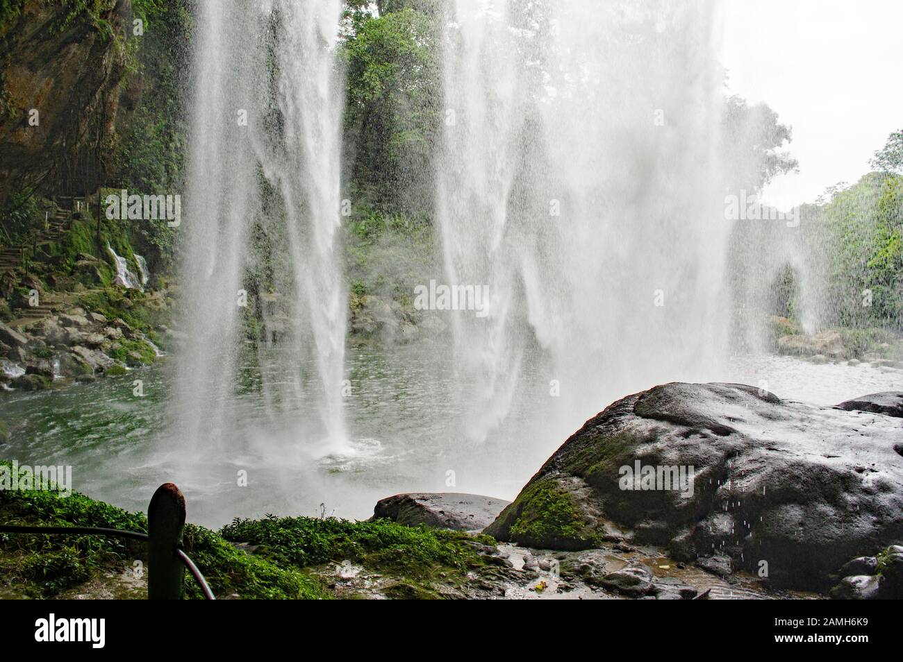 Cascada de Misol-Há bei Salto de Agua, Mexiko Stockfoto