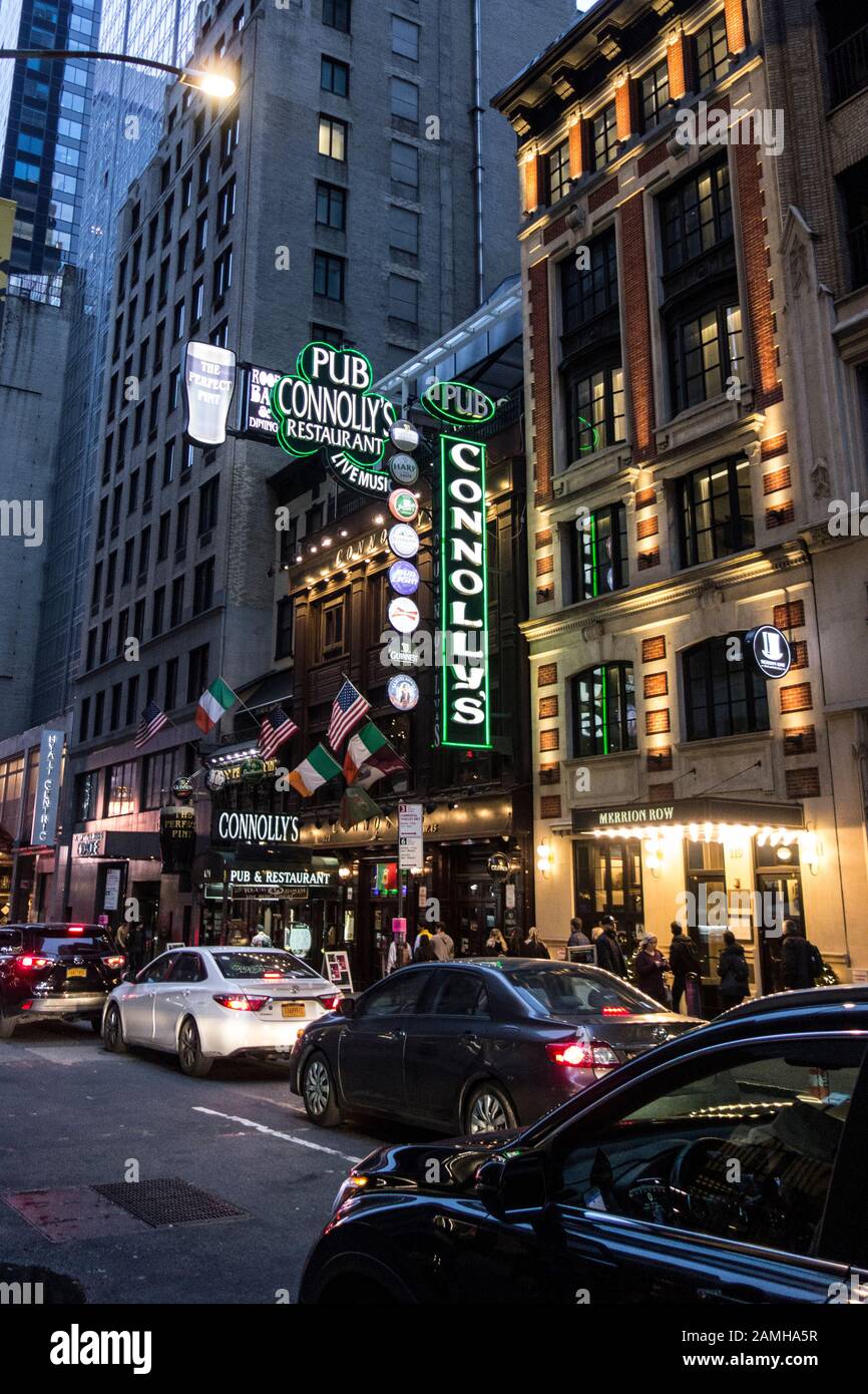 Connolly's Pub and Restaurant, Midtown Manhattan, New York, NY, USA Stockfoto