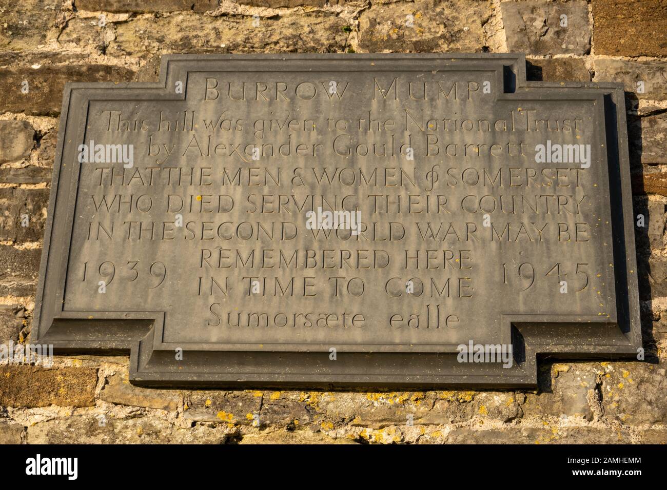 Burrow Mump, Burrowbridge, Somerset, Großbritannien Stockfoto