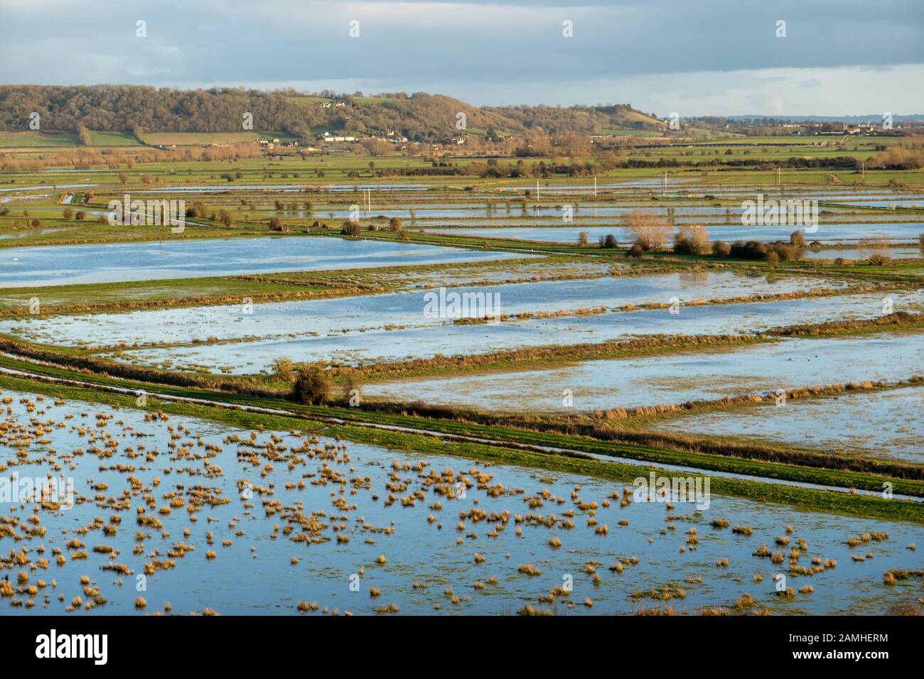 Burrow Mump, Burrowbridge, Somerset, Großbritannien Stockfoto