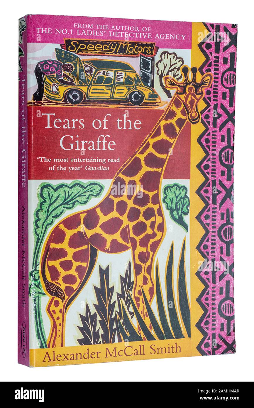 Tränen der Giraffe, ein Kriminalromane von Alexander McCall Smith. Taschenbuch. Stockfoto
