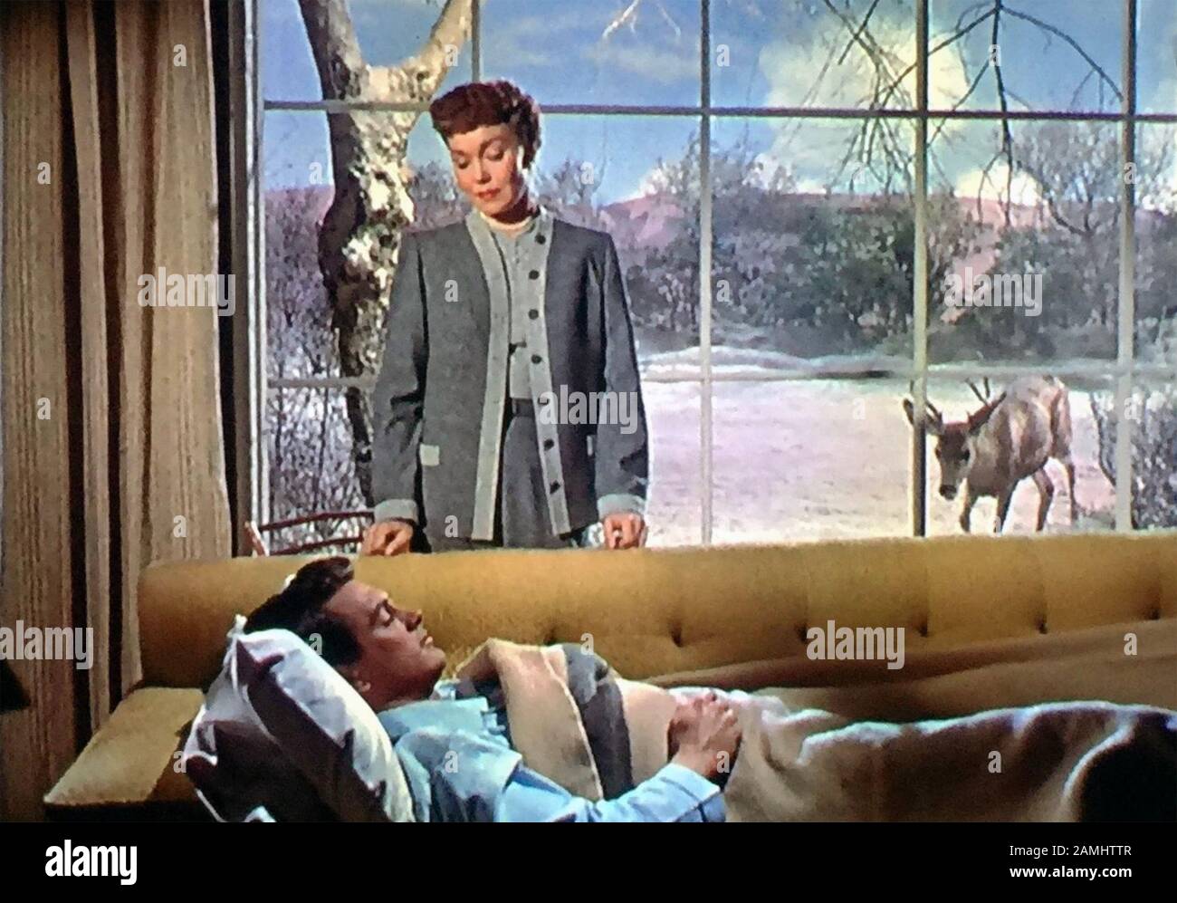 All THAT HEAVEN ERMÖGLICHT den Film Universal Pictures aus dem Jahr 1955 mit Jane Wyman und Rock Hudson Stockfoto