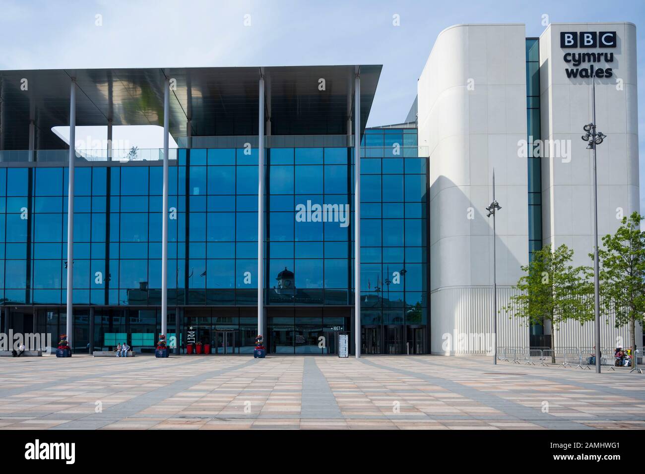 BBC Wales Büro in Central Square, Cardiff, Wales, Großbritannien. Stockfoto