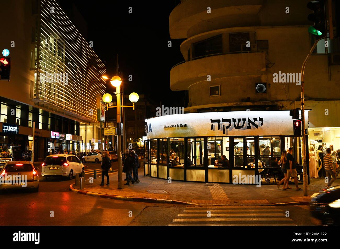 Nachtleben in Tel Aviv Stockfoto