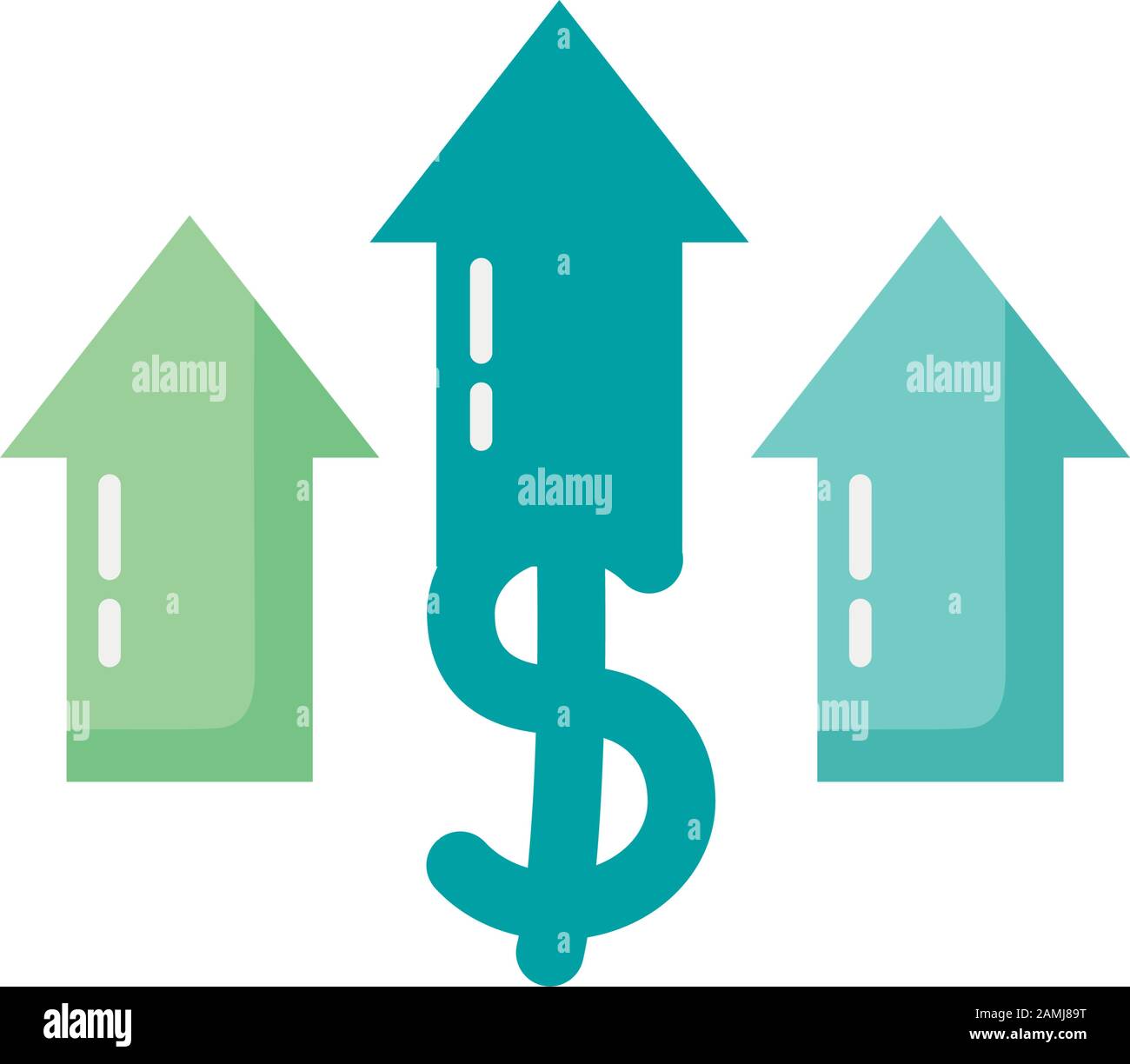 Infografik zur Finanzstatistik - isoliertes Symbol Stock Vektor