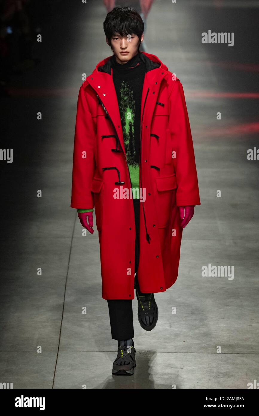 Mailand, Italien. Januar 2020. MSGM Herbst/Winter 2020/2021 Start- Und Landebahn während der Mailänder Fashion Week Men'Äôs Januar 2020 - Mailand, Italien 12/01/2020 weltweite Nutzung Credit: Dpa/Alamy Live News Stockfoto