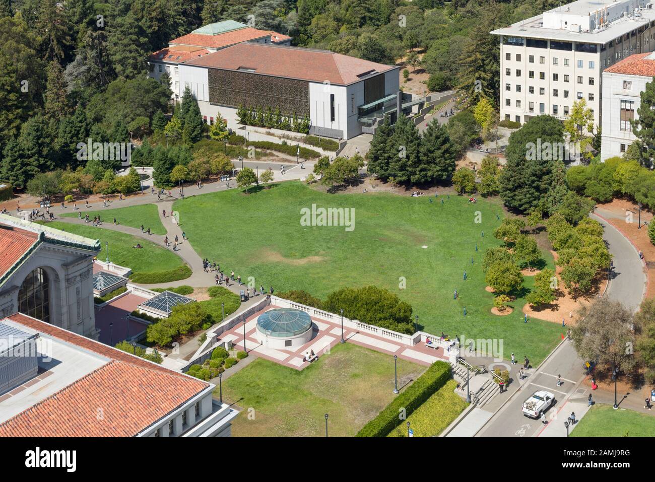 Die University of California, Berkeley (UC Berkeley oder Cal) ist eine öffentliche Forschungsuniversität in Berkeley, Kalifornien, USA. Stockfoto