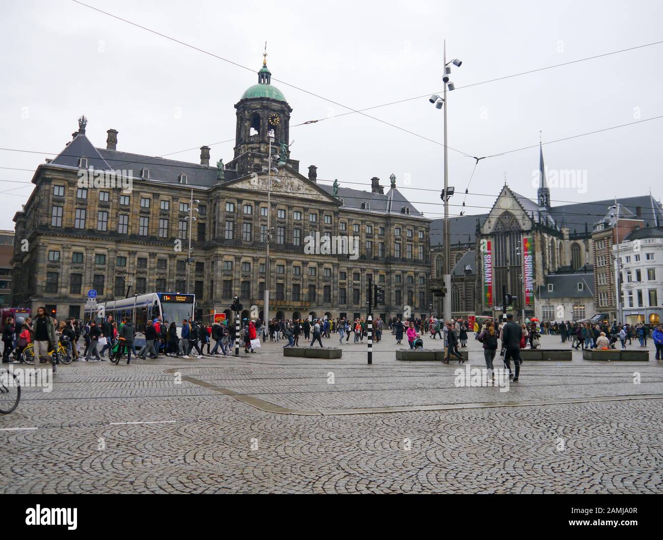 Der Königspalast von Amsterdam am Dam Platz in Amsterdam, Niederlande Stockfoto