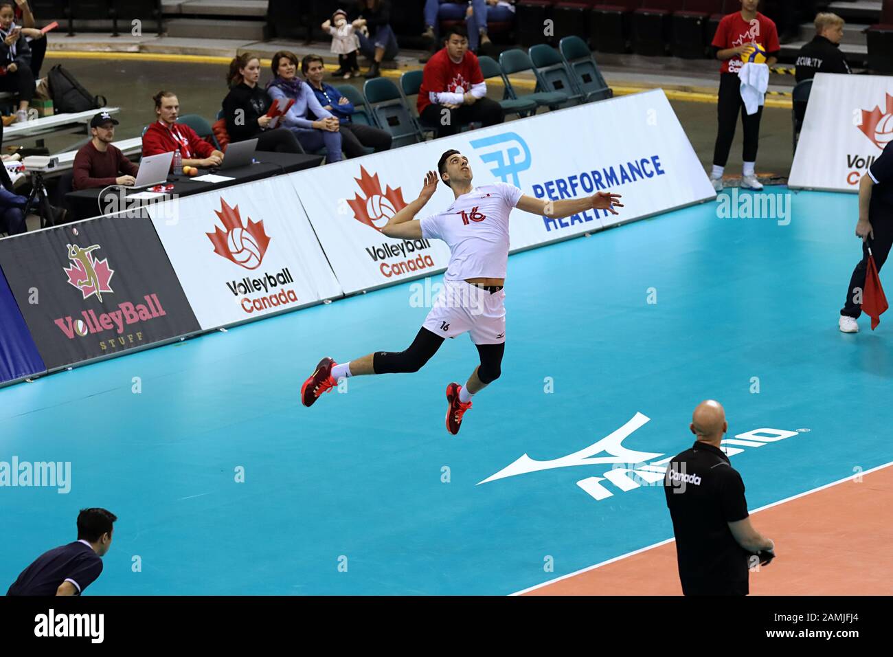 TEAM Canada Senior Herren indoor Volleyball Stockfoto