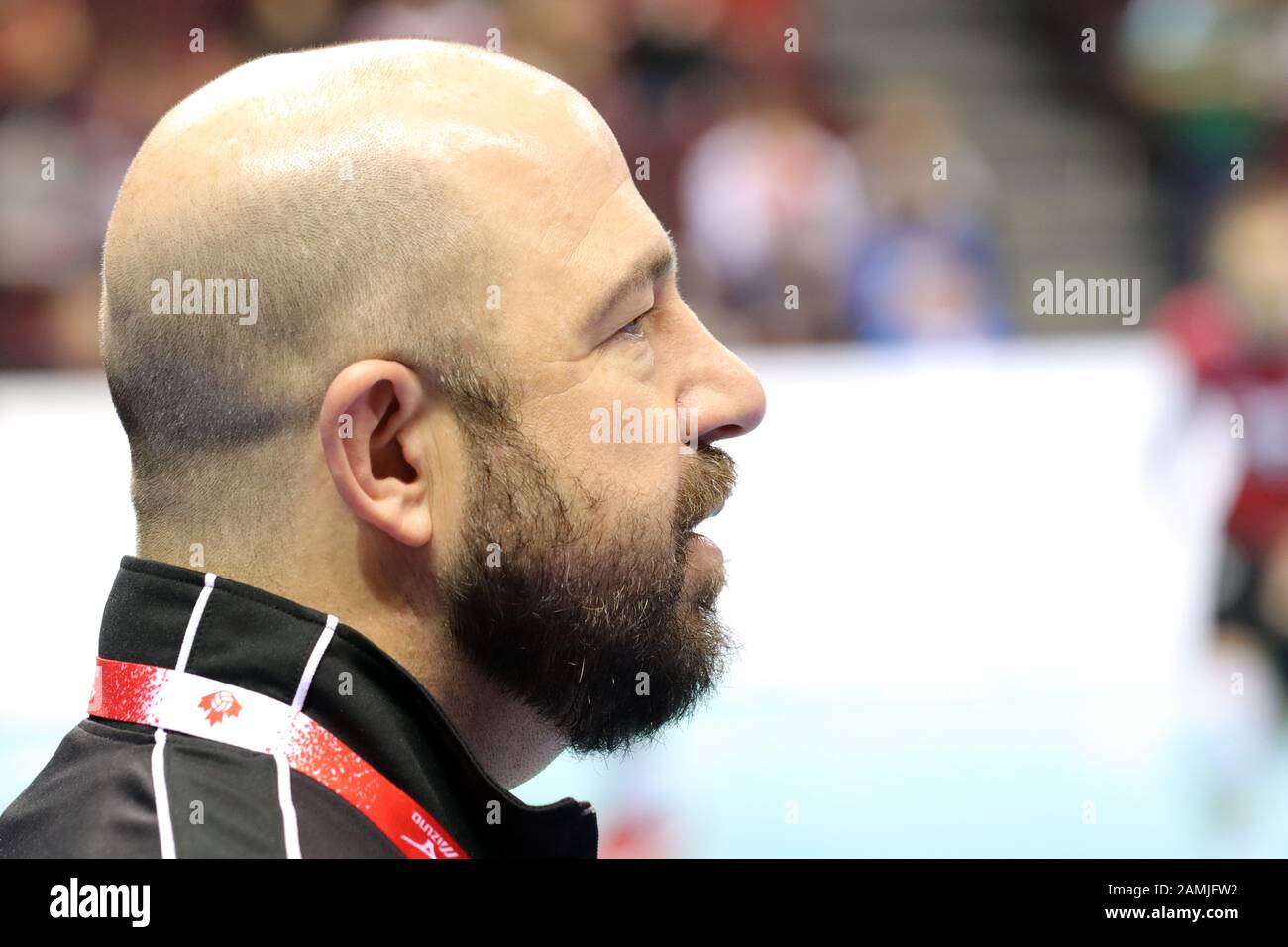 TEAM Canada Senior Herren indoor Volleyball Stockfoto