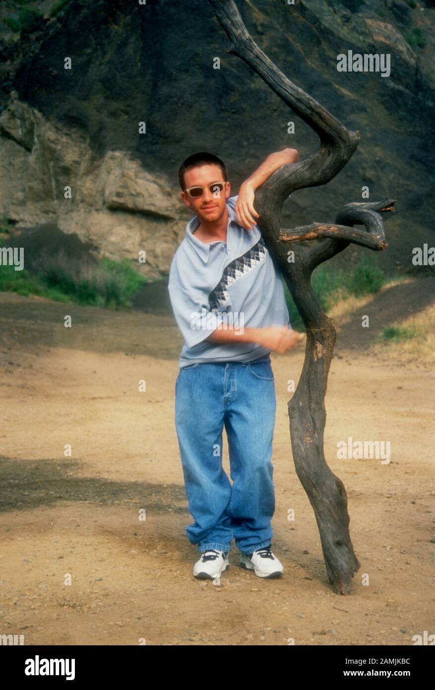 Los Angeles, Kalifornien, USA 19. Mai 1995 (Exklusiver) Schauspieler David Faustino posiert bei einem Fotoshooting am 19. Mai 1995 in Los Angeles, Kalifornien, USA. Foto von Barry King/Alamy Stock Photo Stockfoto