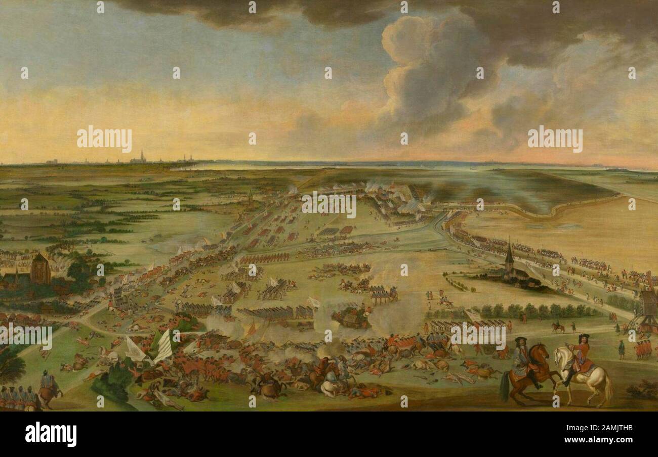 Schlacht von Ekeren - Constantijn Francken, 1703 Stockfoto