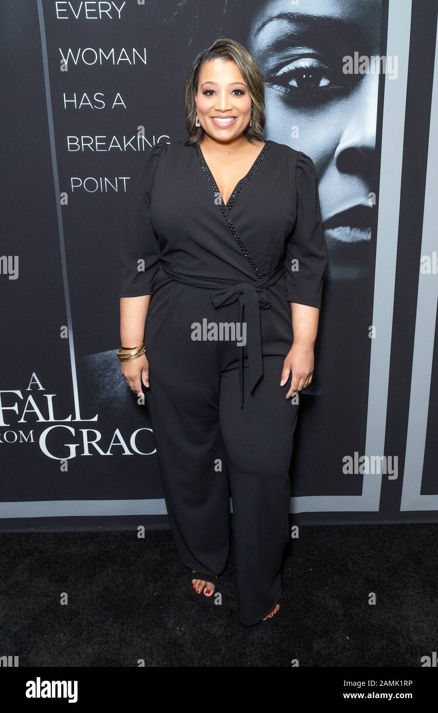 New York, New York - 13. Januar 2020: Michelle Sneed besucht die Premiere von Netflix, EIN Fall Von Grace im Metrograph Stockfoto