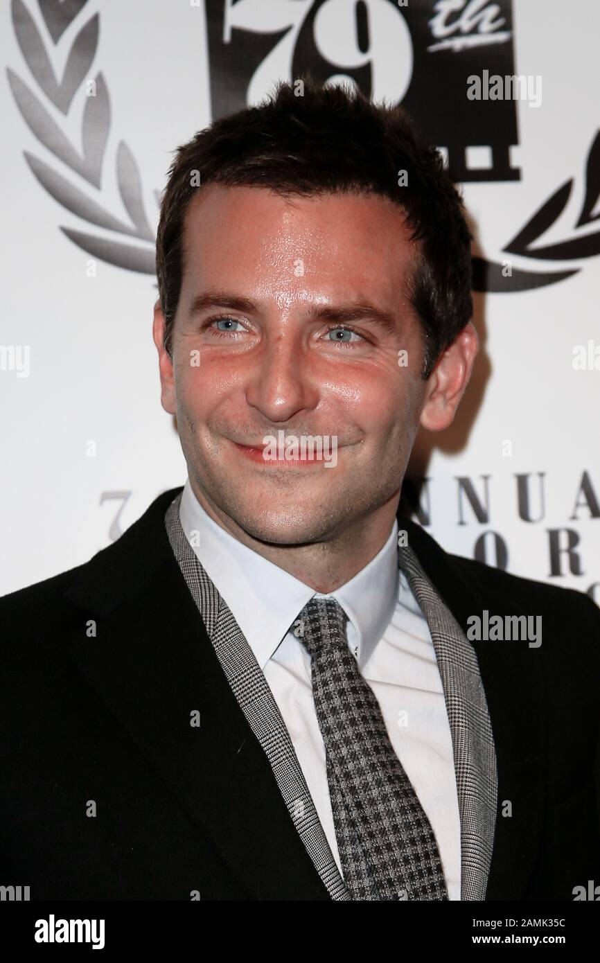 New YORK-JAN 6: Schauspieler Bradley Cooper besucht die New York Film Critics Circle Awards im Edison Ballroom am 6. Januar 2014 in New York City. Stockfoto