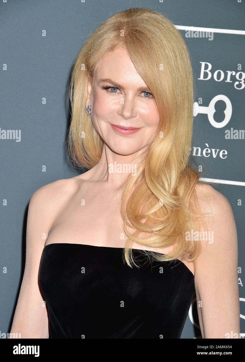 Santa MONICA, CA - 12. JANUAR: Nicole Kidman nimmt am 12. Januar 2020 in Santa Monica, Kalifornien, an den 25th Annual Critics' Choice Awards im Barker Hangar. Stockfoto