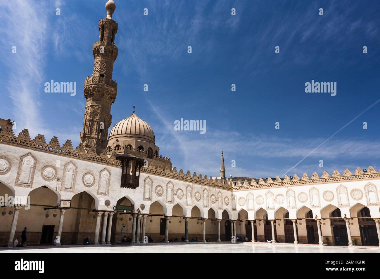 Al-Azhar-Moschee im alten Kairo, Islamische Gegend, kairo, Ägypten, Nordafrika, Afrika Stockfoto