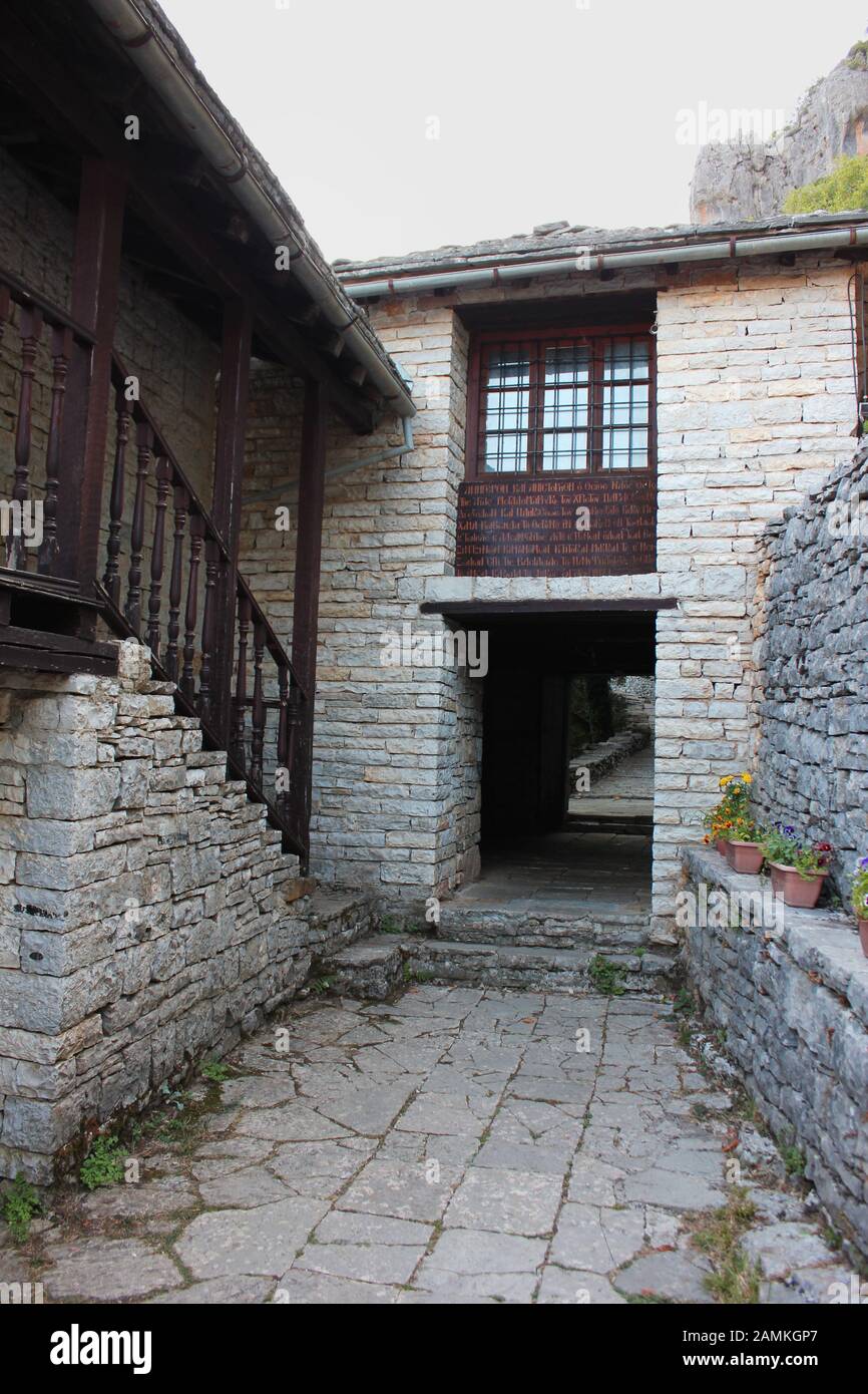 Kloster von Agia Paraskevi auf Monodendri die Vikos Schlucht Griechenland Stockfoto