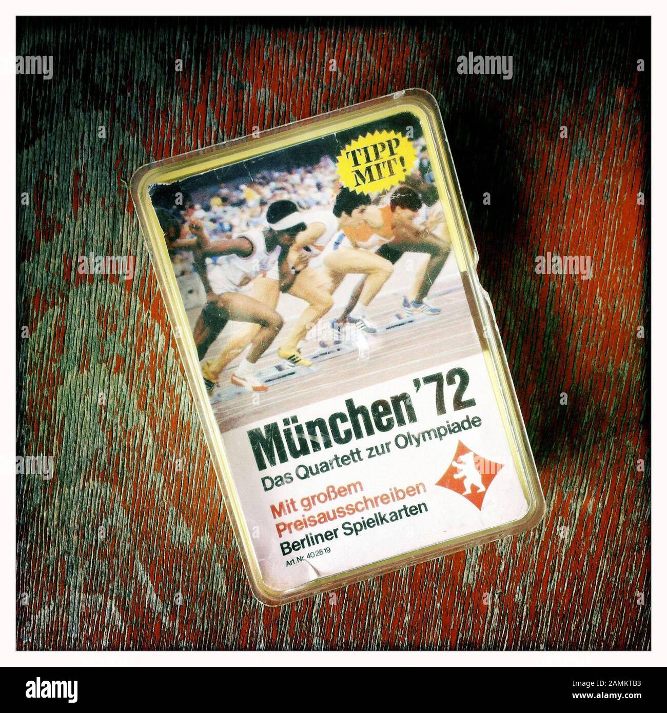 In den beiden Bars 'München 72' (eines in der Kohlstraße, eines im Olympiapark) kommt die Zeit der Olympischen Spiele 1972 in München wieder zum Leben. Das Bild zeigt ein olympisches Quartett. [Automatisierte Übersetzung] Stockfoto