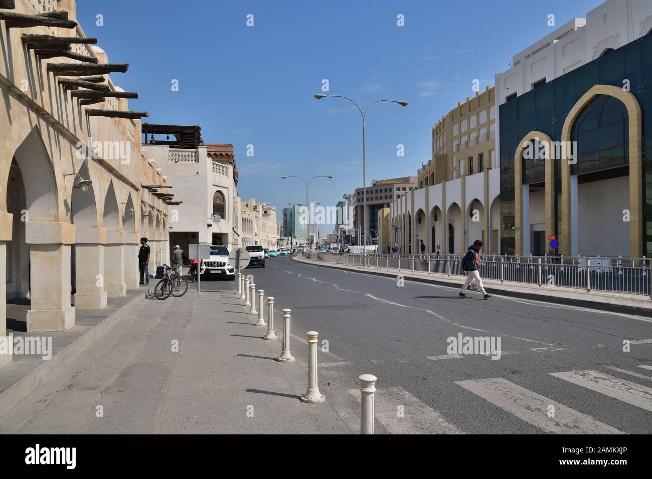 Doha, Katar - Nov 21. 2019. Ali Bin Abdullah Street Stockfoto