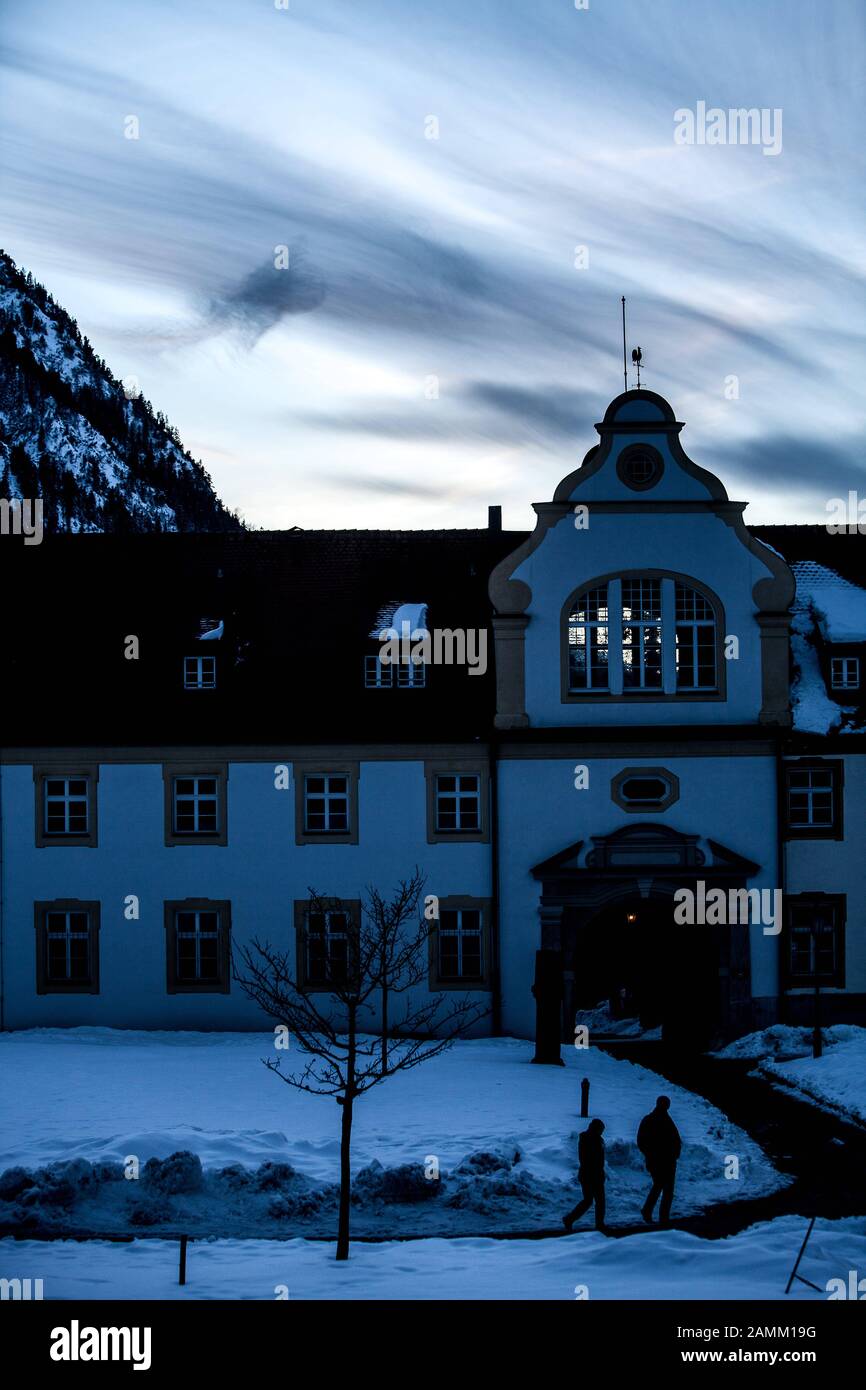 Gebäudeflügel des Klosters Ettal. [Automatisierte Übersetzung] Stockfoto